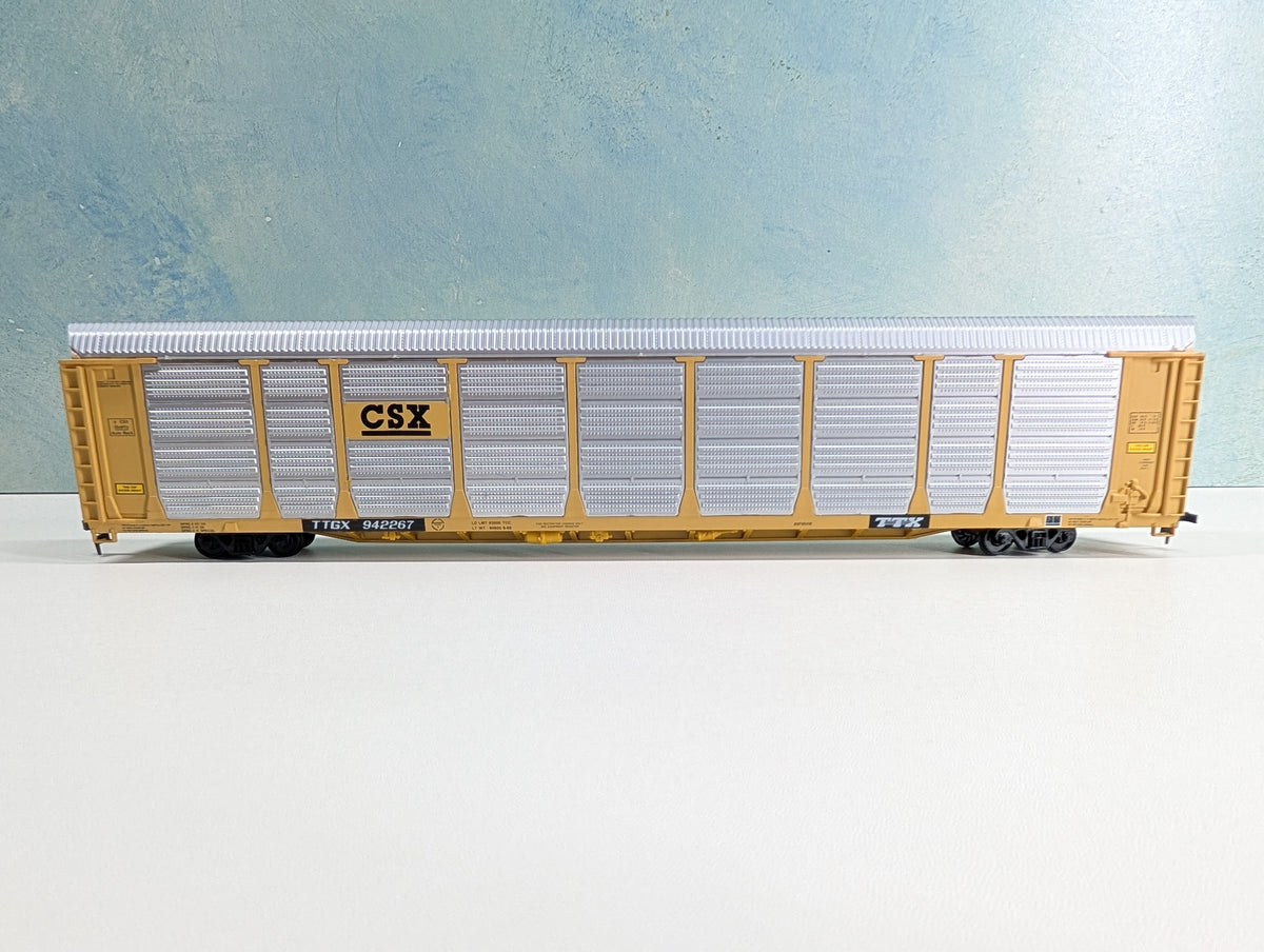 USED Walthers HO Scale 89' Enclosed Auto-Carrier CSX TTGX #942267