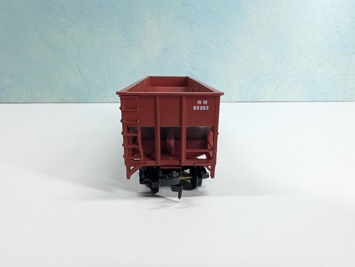 USED Stewart Hobbies HO Scale 3 Bay 70 Ton 14 Panel Hopper Western Maryland WM #80293