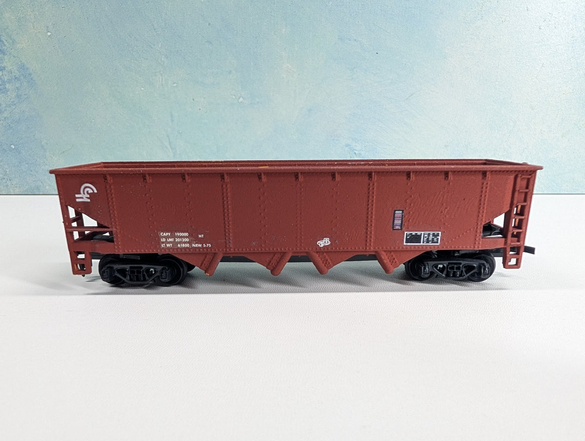 USED Tyco HO Scale Quad Hopper w/ Dim Data Conrail