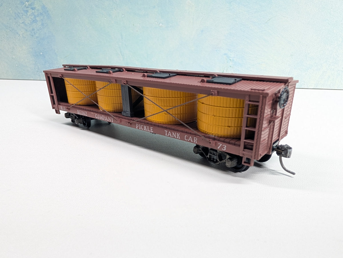USED Athearn HO Scale Open Pickle Tank Car Heinz #73