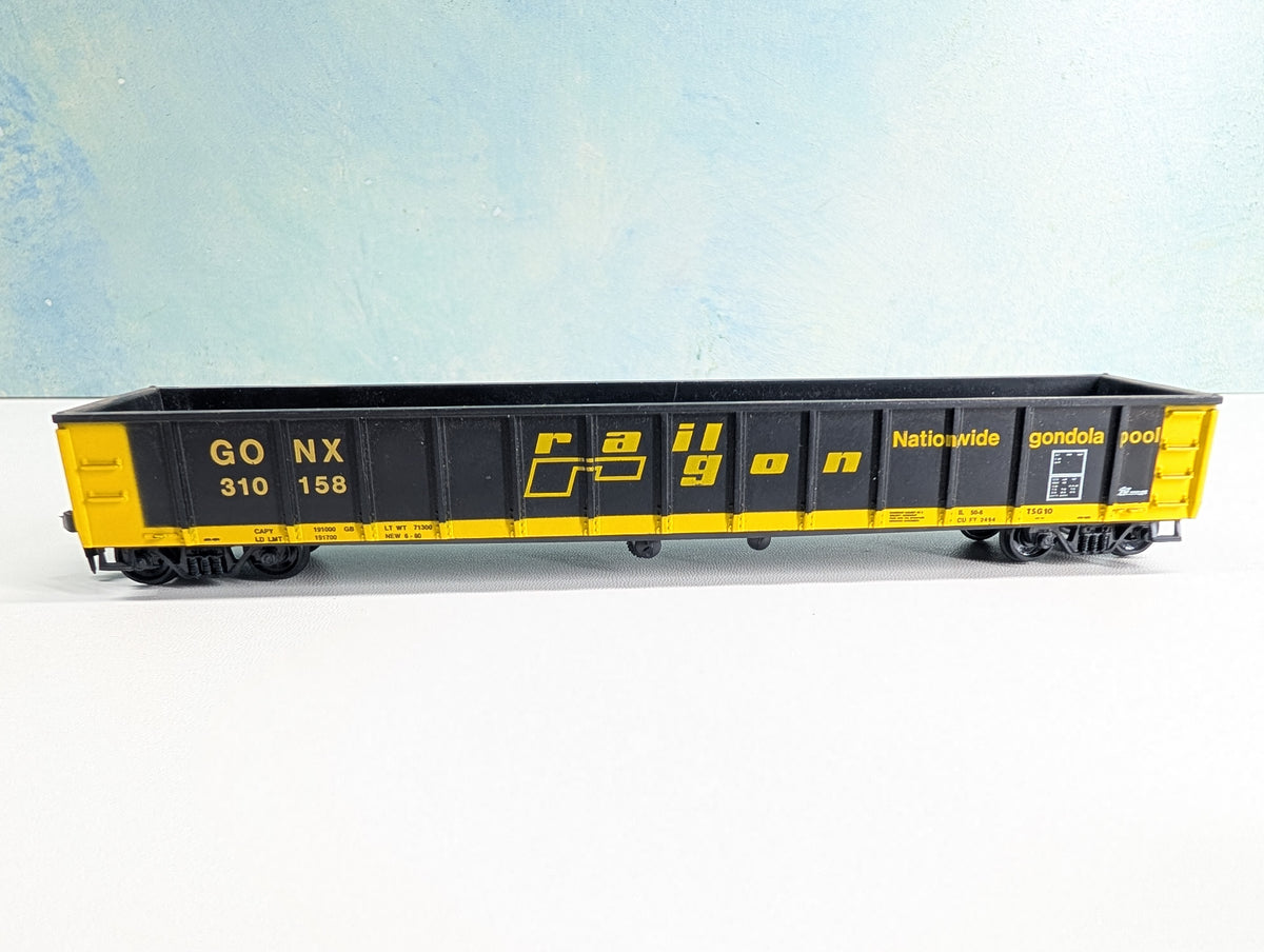 USED Roundhouse HO Scale 50' Gondola Railgon GONX #310158