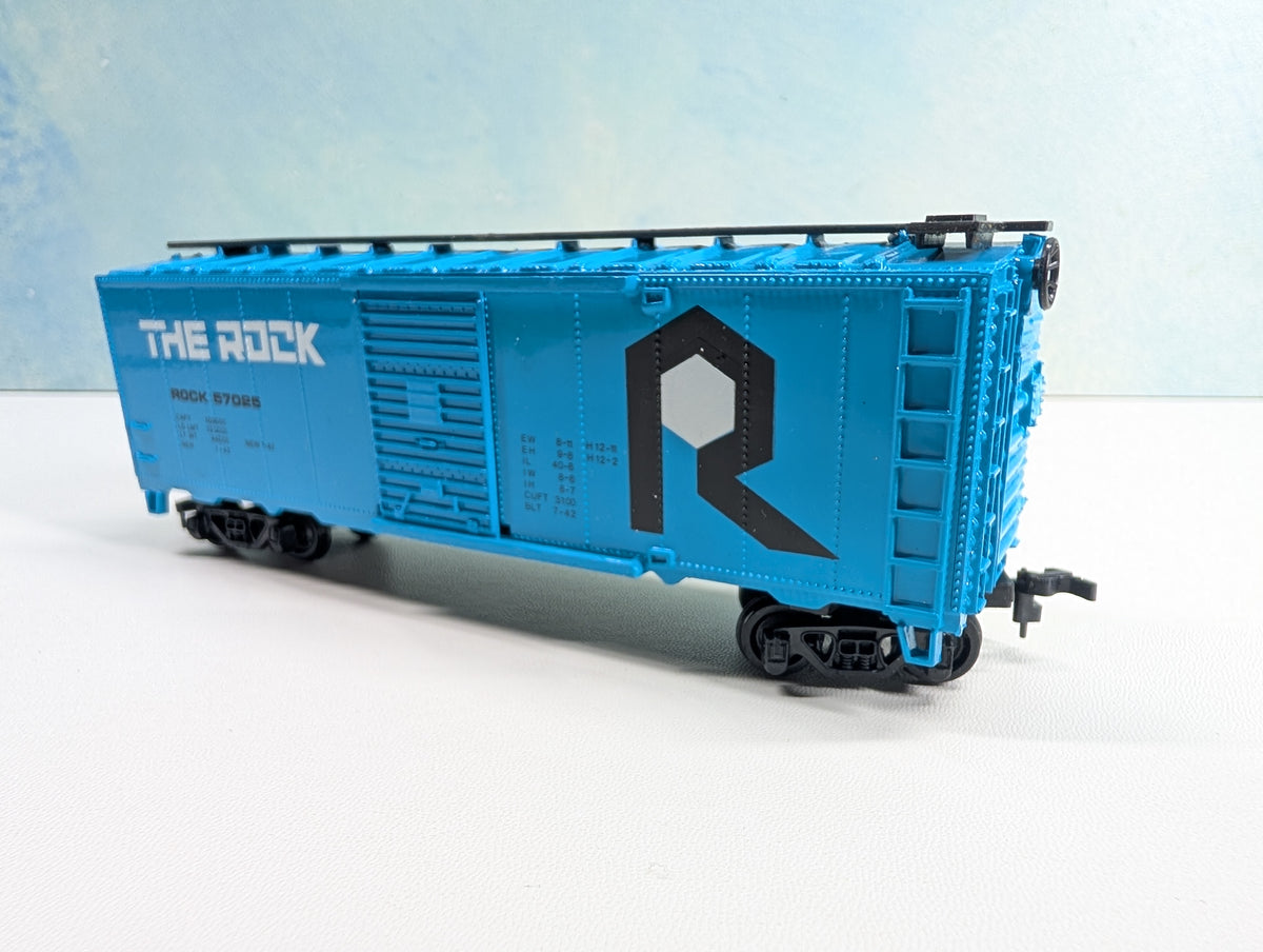 USED Bachmann HO Scale 40' Box Car Rock Island #57025