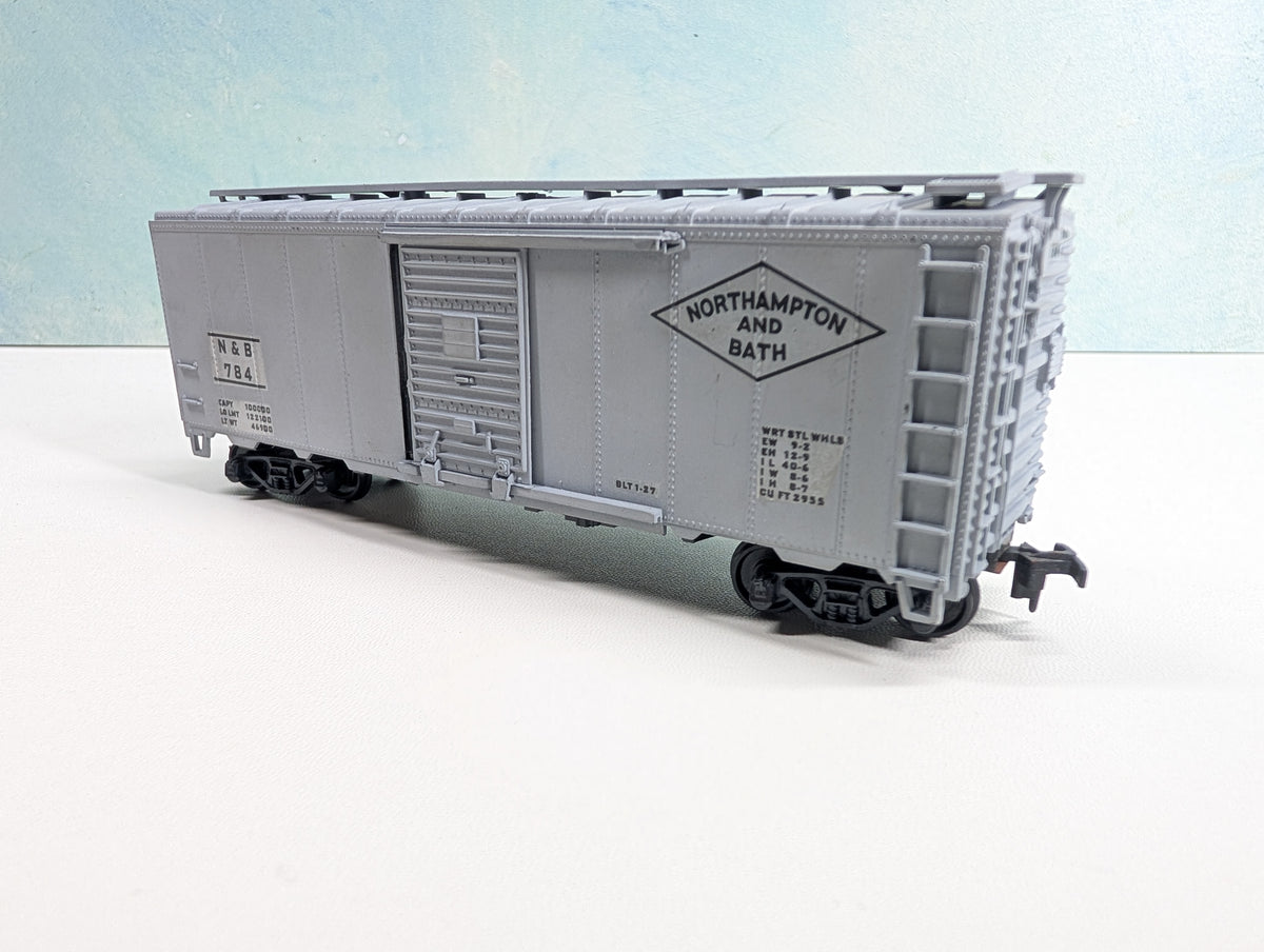 USED Athearn HO Scale 40' Box Car Northampton & Bath N&B #784