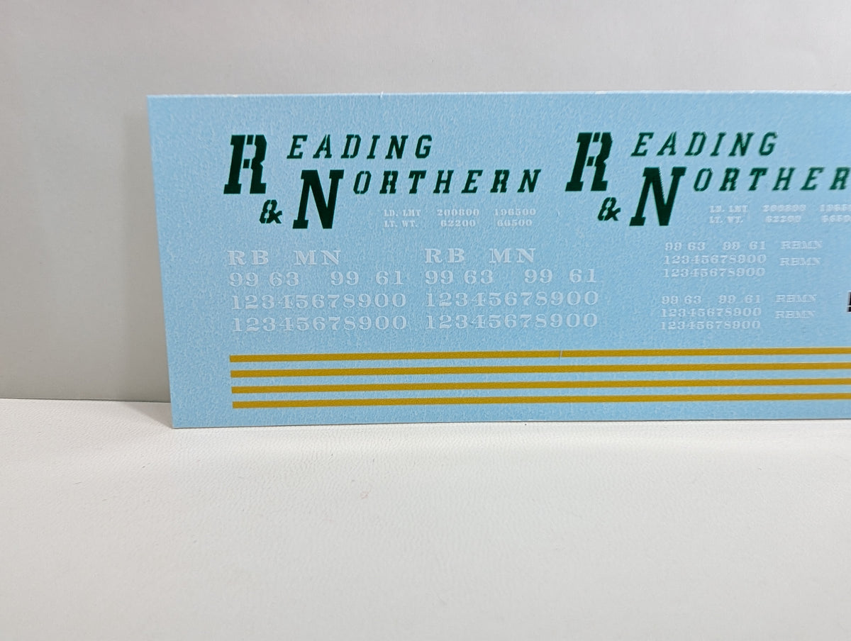 USED ND-87775 HO Scale Covered Hopper Decals Reading & Northern Aristocrat Coal
