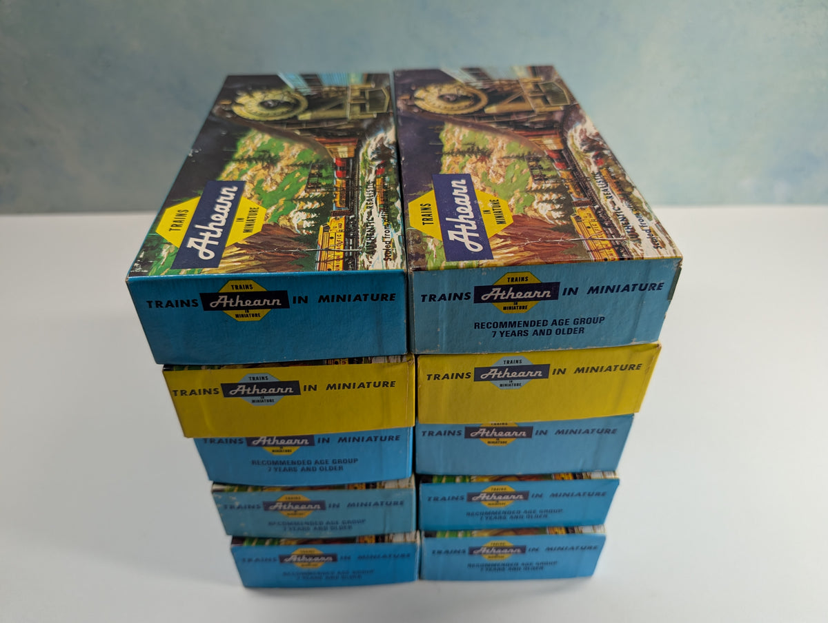 USED Athearn HO Scale Lot of Empty Train Boxes for Storage (10 pcs)