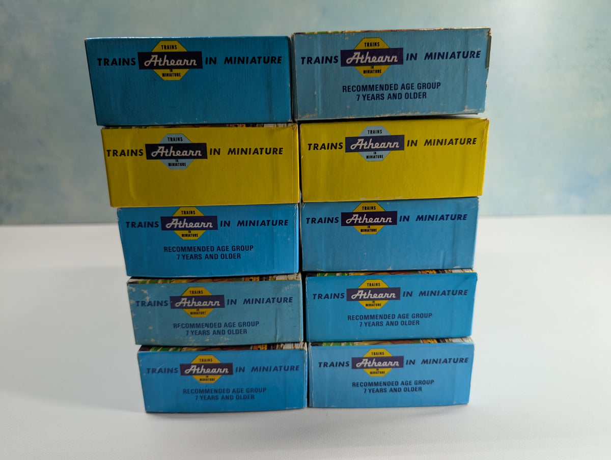 USED Athearn HO Scale Lot of Empty Train Boxes for Storage (10 pcs)