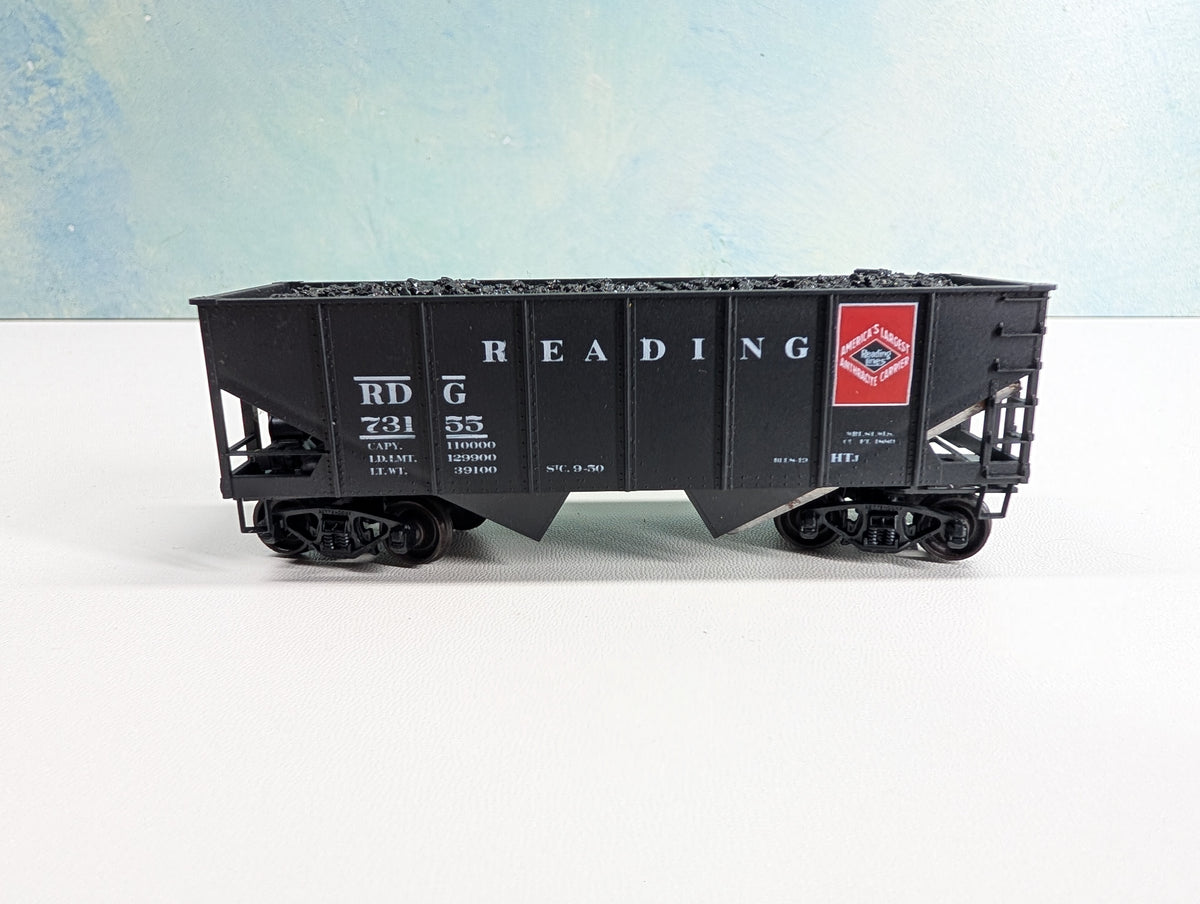 USED Accurail 2509 HO Scale USRA 55 Ton Hopper w/ Coal Load Reading RDG #73155