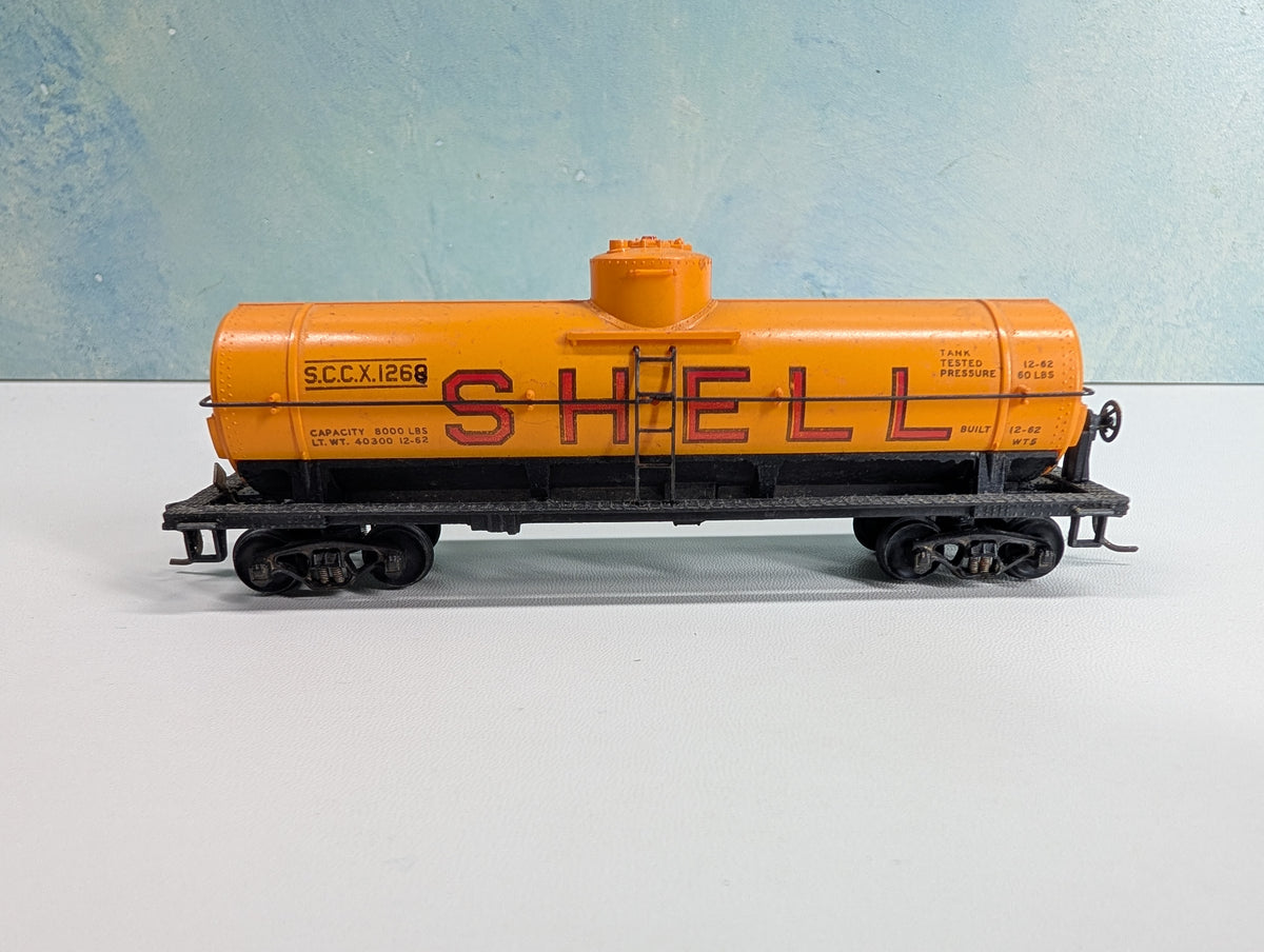 USED HO Scale Single Dome Tank Car SHELL SCCX #1268