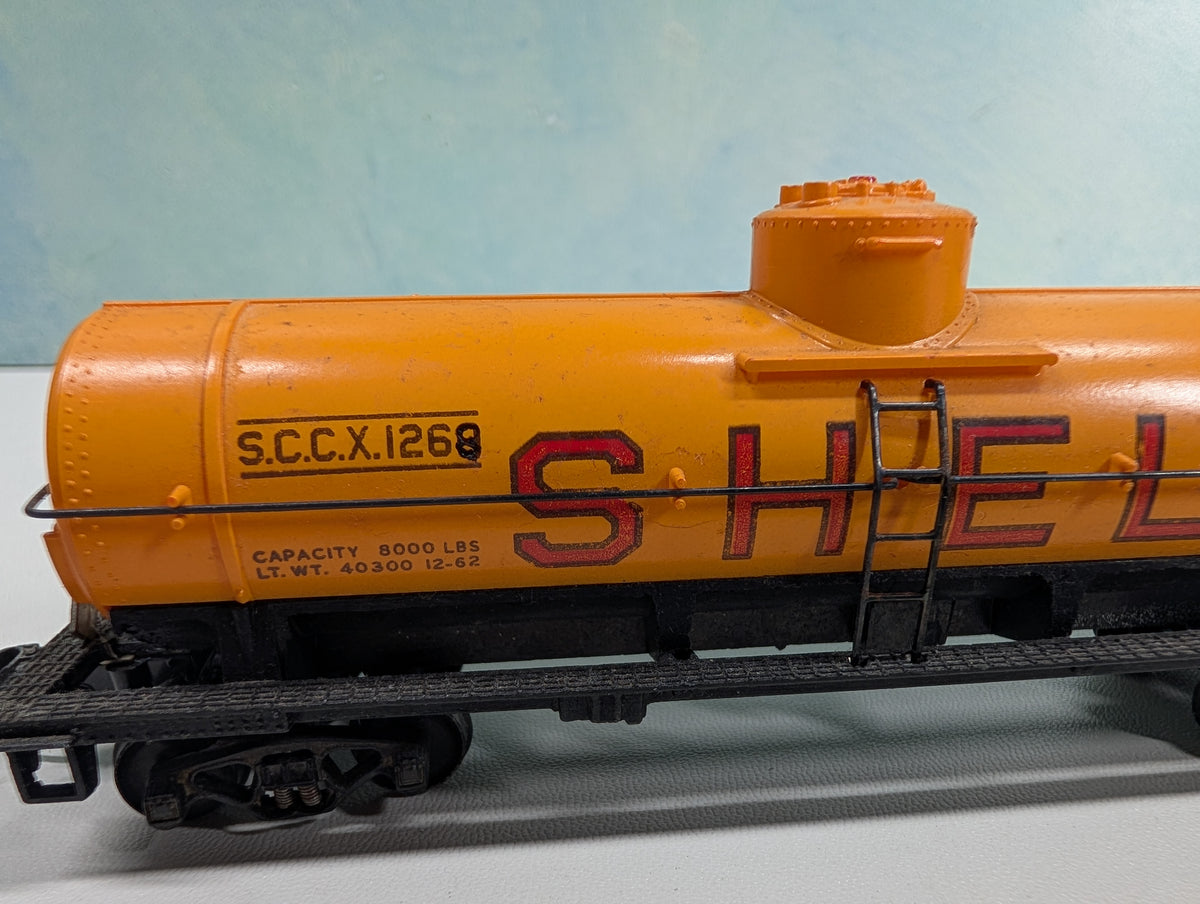 USED HO Scale Single Dome Tank Car SHELL SCCX #1268