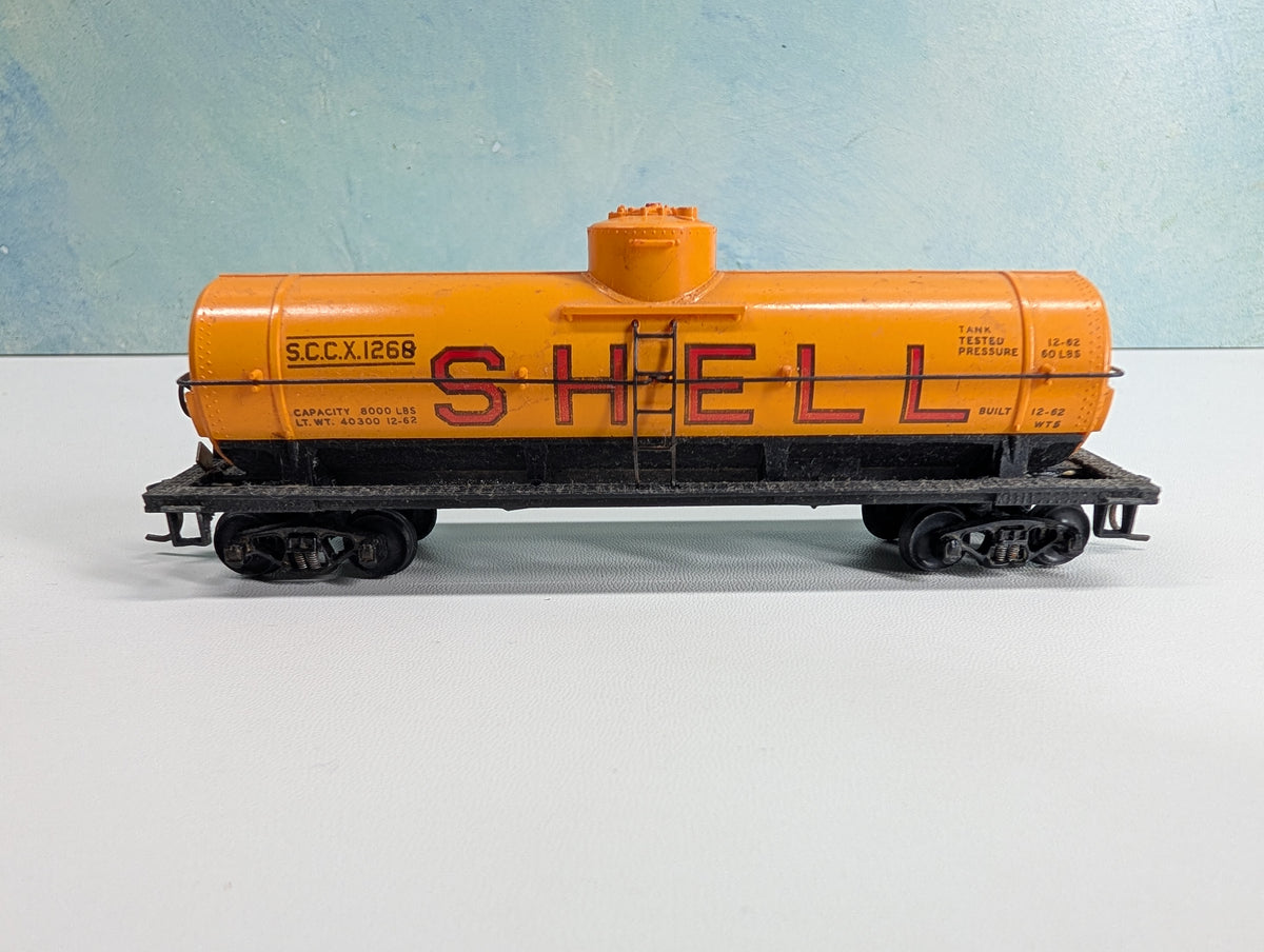 USED HO Scale Single Dome Tank Car SHELL SCCX #1268