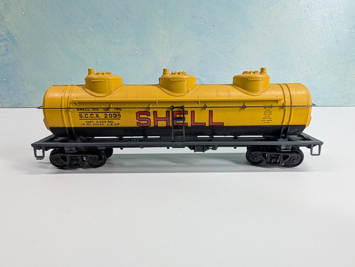 USED Athearn HO Scale Triple Dome Tank Car SHELL SCCX #2035