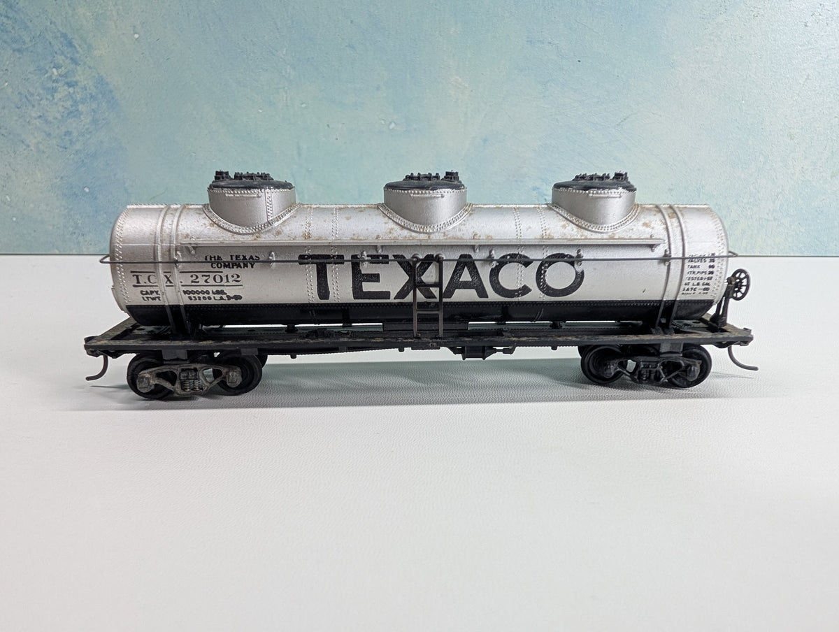 USED Athearn HO Scale Triple Dome Tank Car Texaco TCX #27012