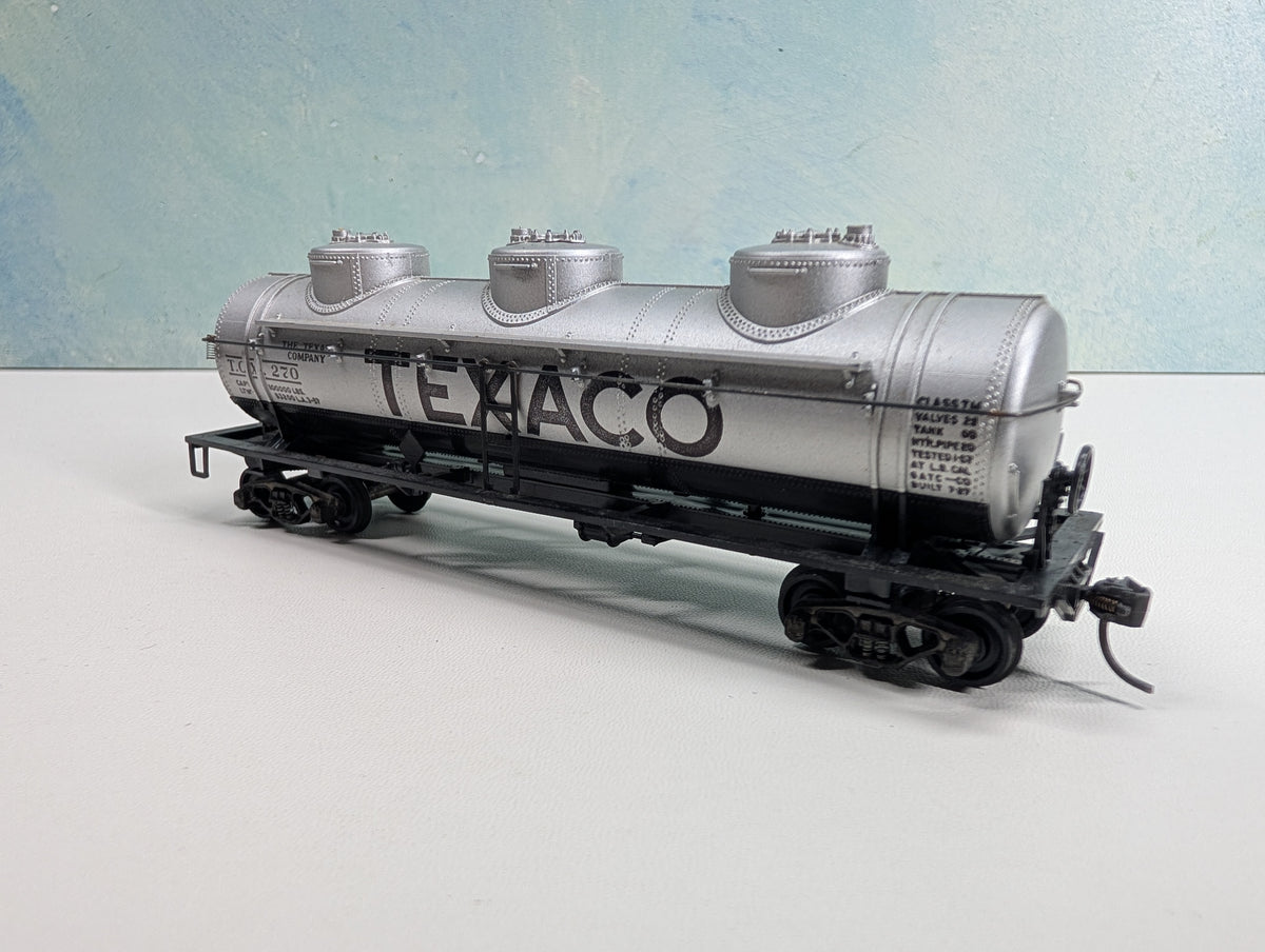 USED Athearn HO Scale Triple Dome Tank Car Texaco TCX #270