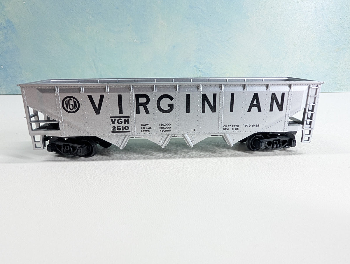 USED Tyco HO Scale Quad Hopper Virginian VGN #2610