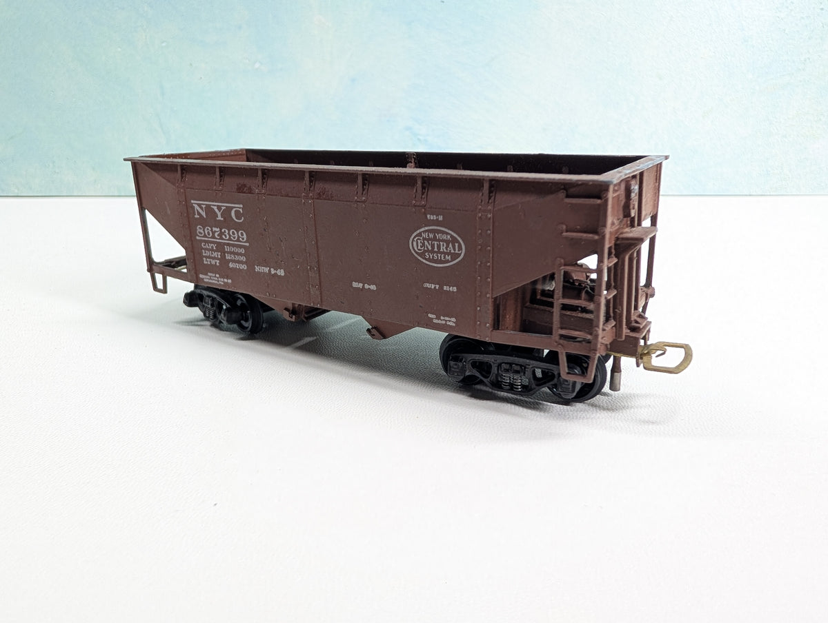 USED Ulrich HO Scale 2 Bay Hopper, Metal New York Central NYC #867399