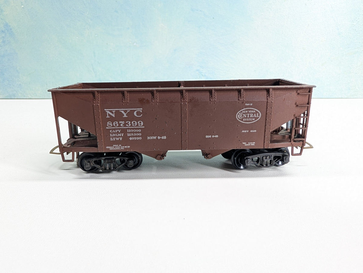 USED Ulrich HO Scale 2 Bay Hopper, Metal New York Central NYC #867399