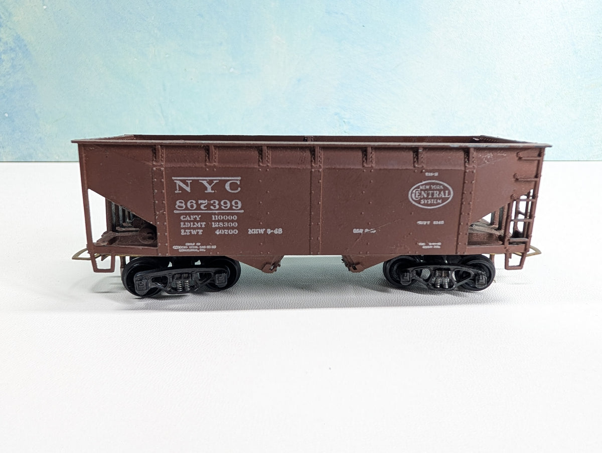 USED Ulrich HO Scale 2 Bay Hopper, Metal New York Central NYC #867399