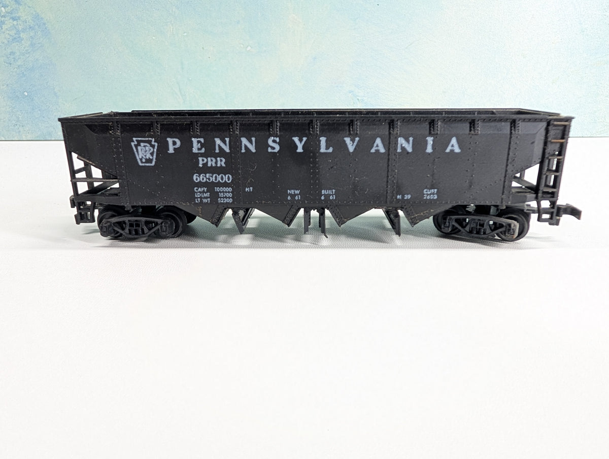 USED HO Scale Operating Quad Hopper Pennsylvania PRR #665000