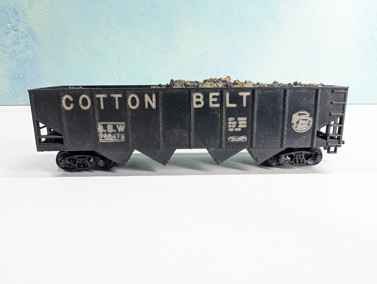 USED HO Scale Quad Hopper w/ Load Cotton Belt SSW #746475 Vintage