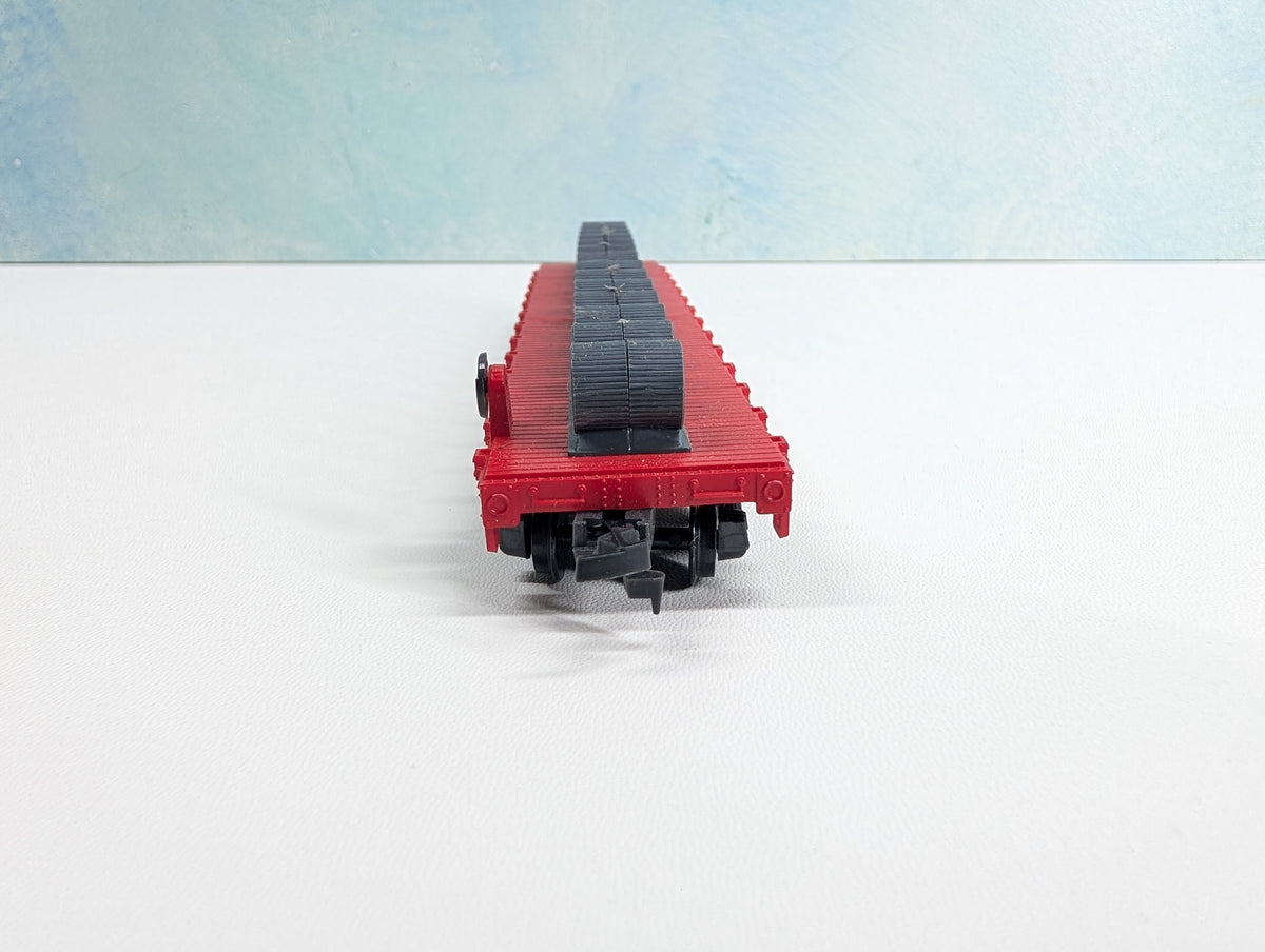 USED HO Scale 50' Flat Car w/ Load Southern #4365