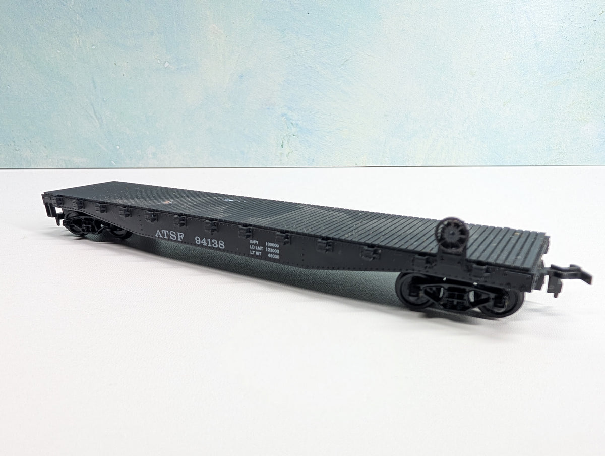 USED Cox HO Scale 50' Flat Car Santa Fe ATSF #94138
