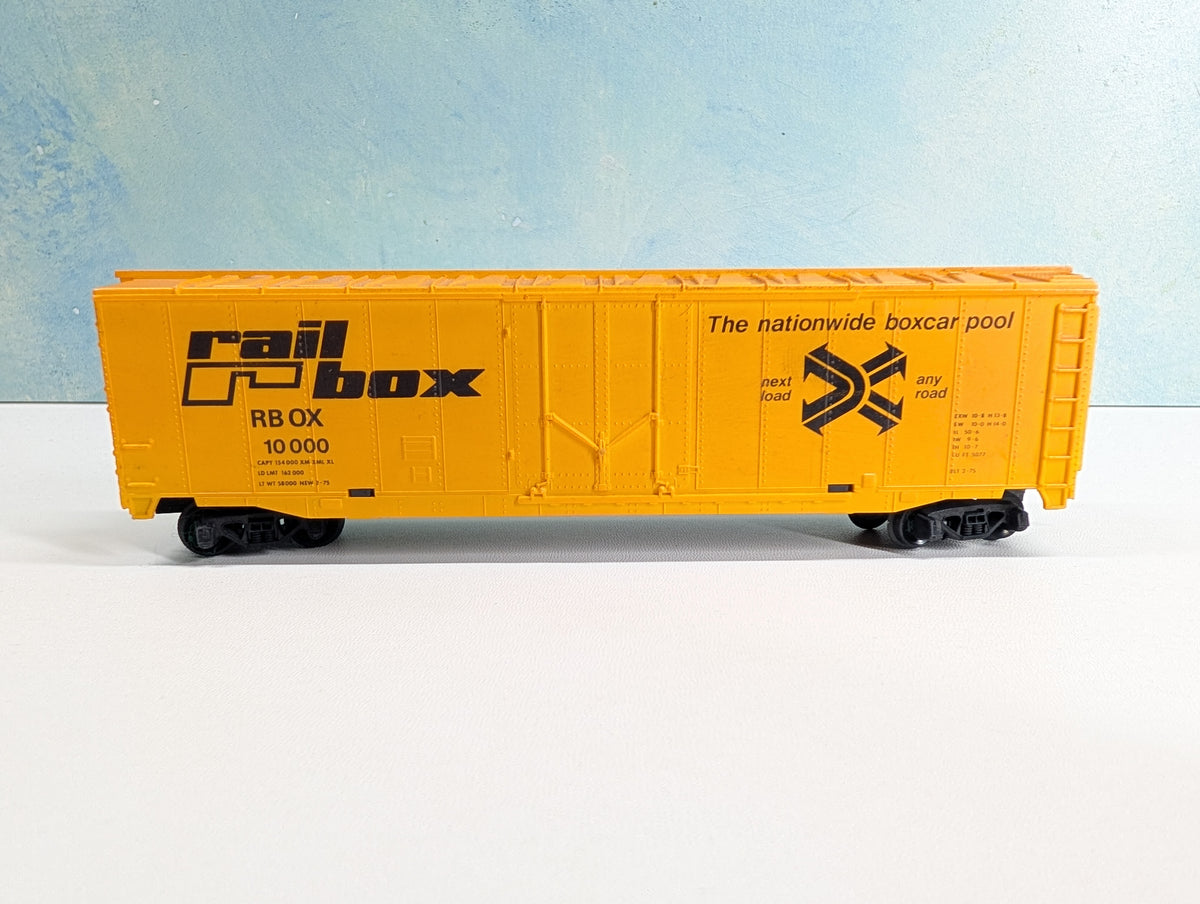 USED Tyco HO Scale 50' Box Car Railbox RBOX #10000