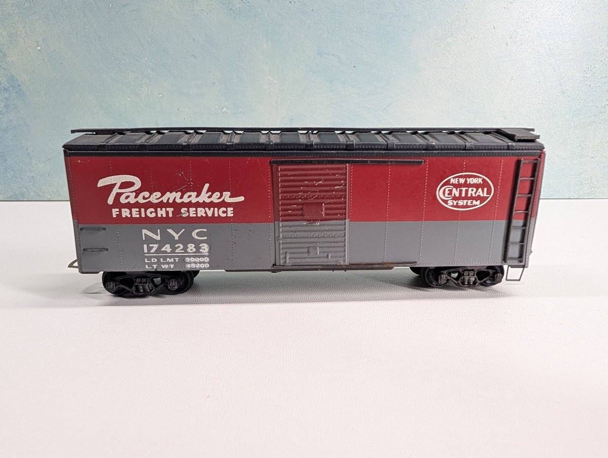 USED HO Scale 40' Box Car, Metal New York Central NYC #174283 Pacemaker