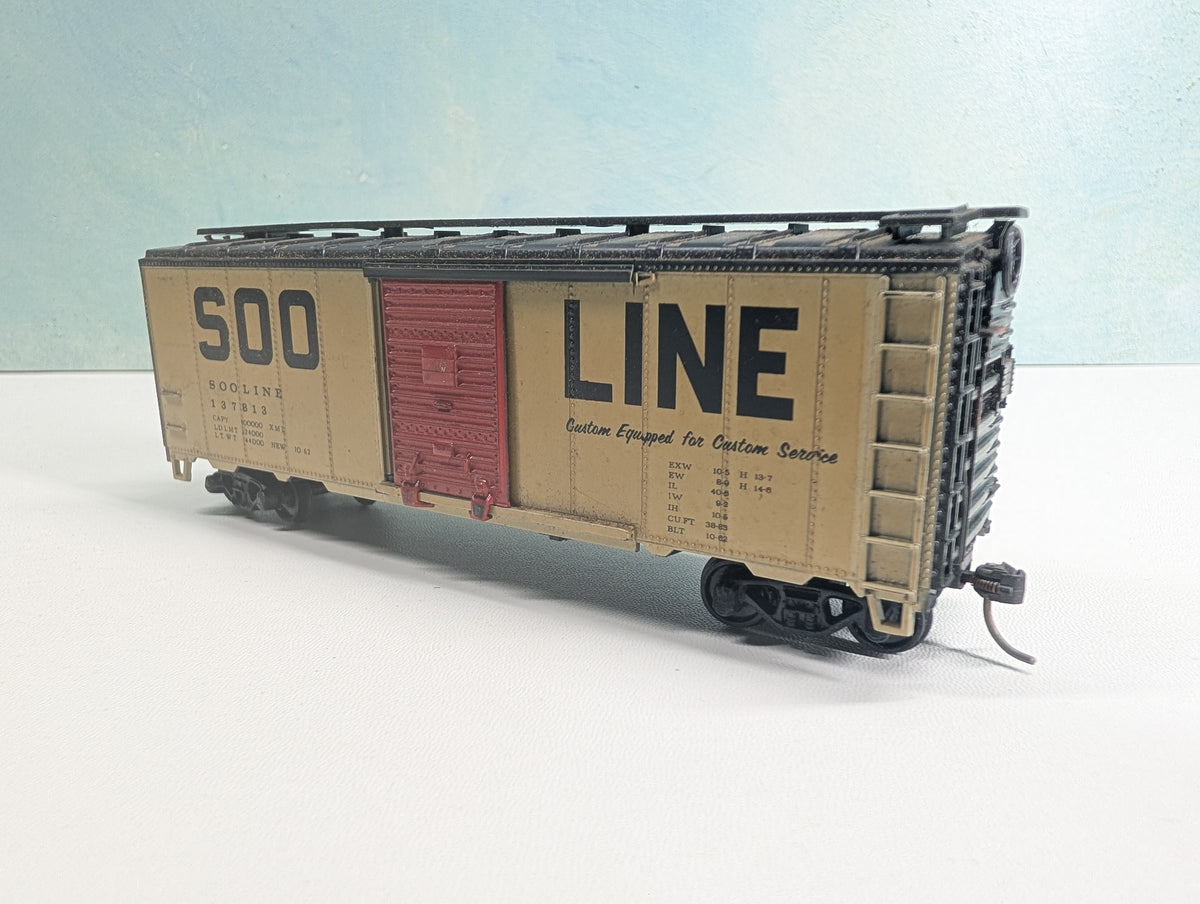 USED Athearn HO Scale 40' Box Car SOO Line #137813