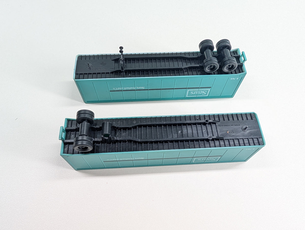 USED Cox HO Scale 40' Trailers Sears #S765 RARE (2 pcs)