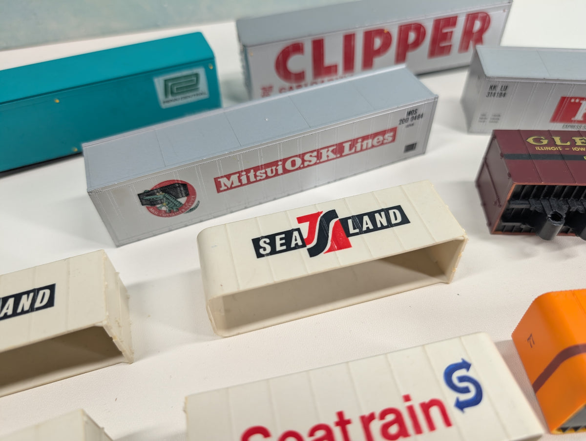 USED HO Scale Lot of Trailers & Containers Parts/Repairs PC, SOO, K-Line + more