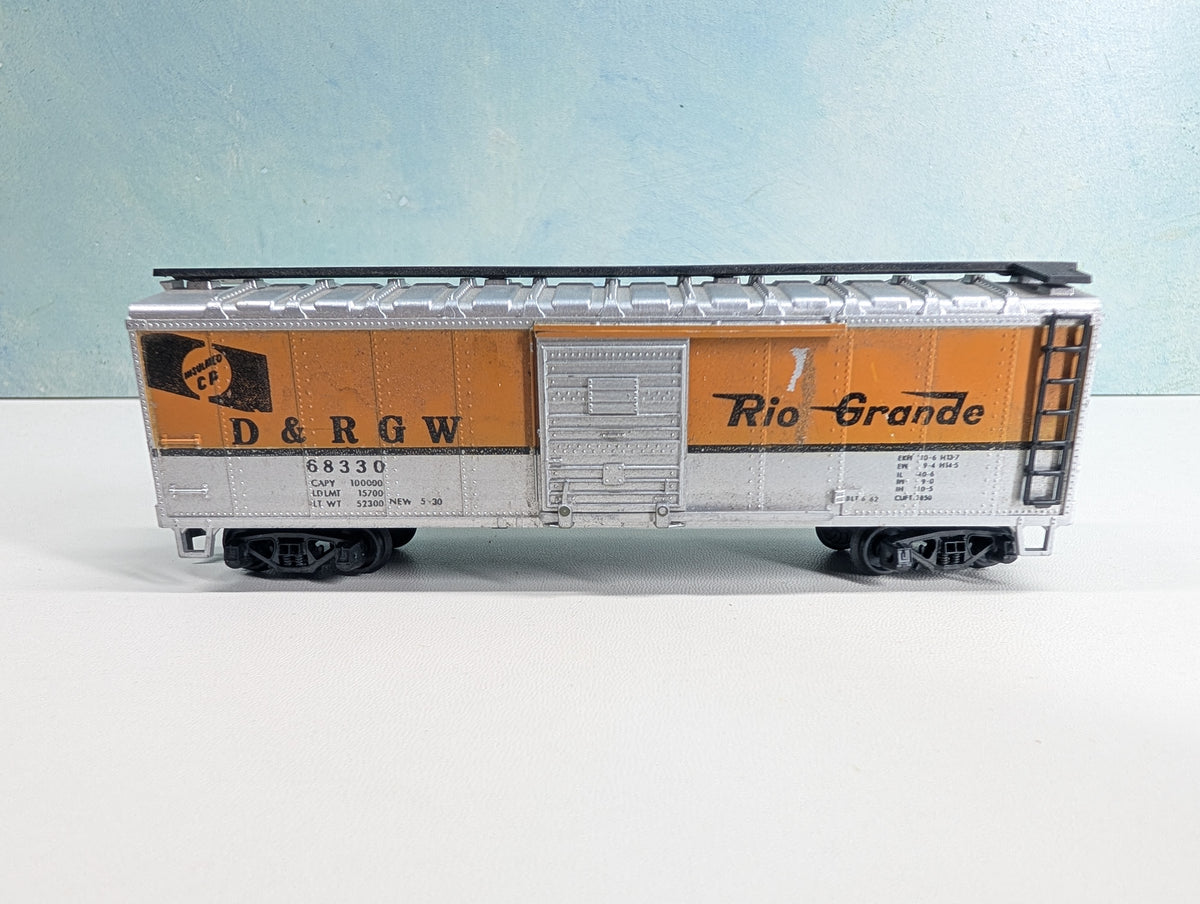 USED AHM HO Scale 40' Box Car Rio Grande D&RGW #68330