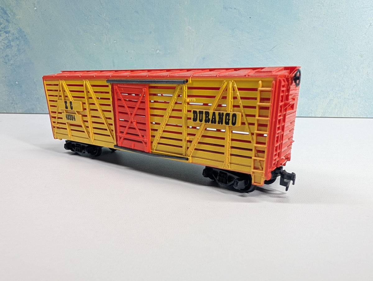USED Tyco HO Scale 40' Cattle Stock Car Durango KC #40394