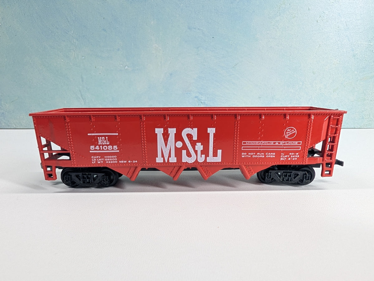 USED Bachmann HO Scale Quad Hopper Minneapolis & St Louis MStL #541085