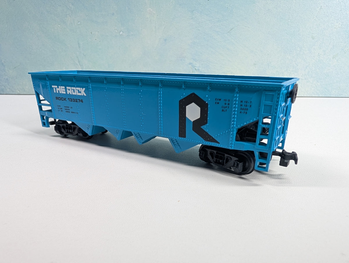 USED Bachmann HO Scale Quad Hopper Rock Island #133274