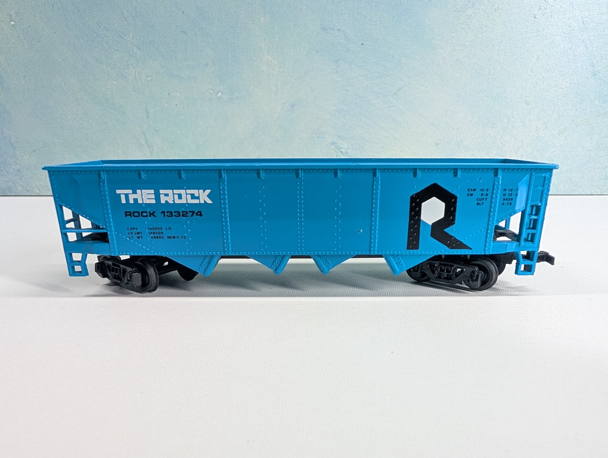 USED Bachmann HO Scale Quad Hopper Rock Island #133274
