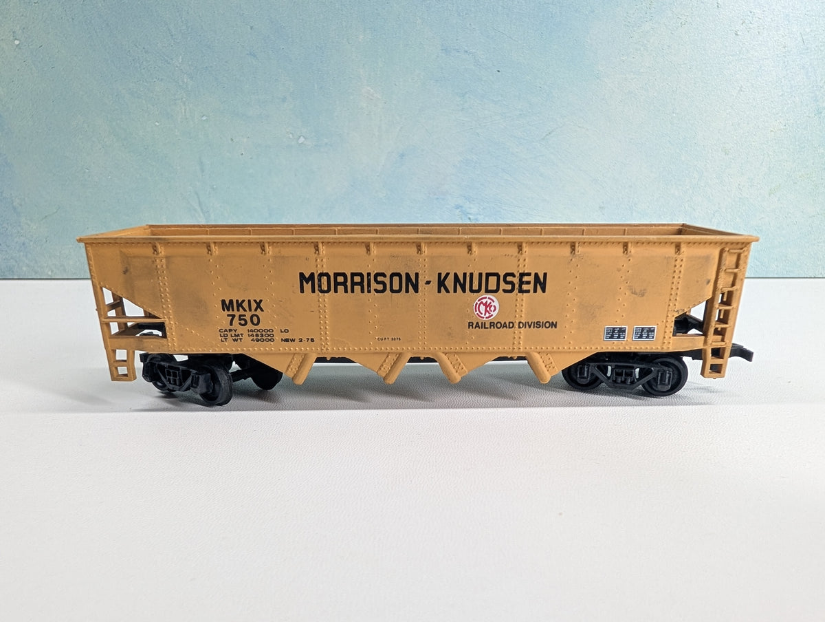 USED Bachmann HO Scale Quad Hopper Morrison Knudsen MKIX #750