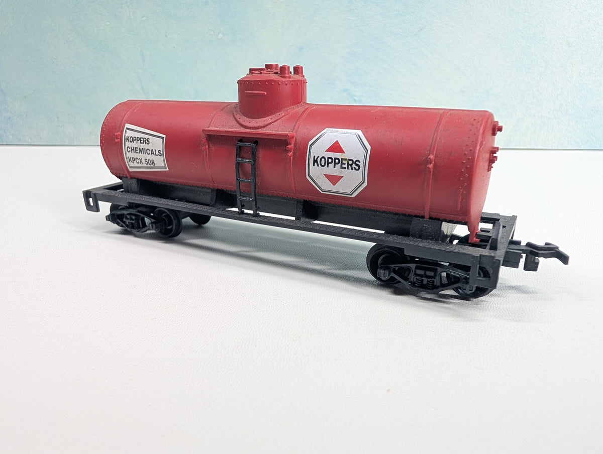 USED Life-Like HO Scale Single Dome Tank Car Koppers KPCX #508