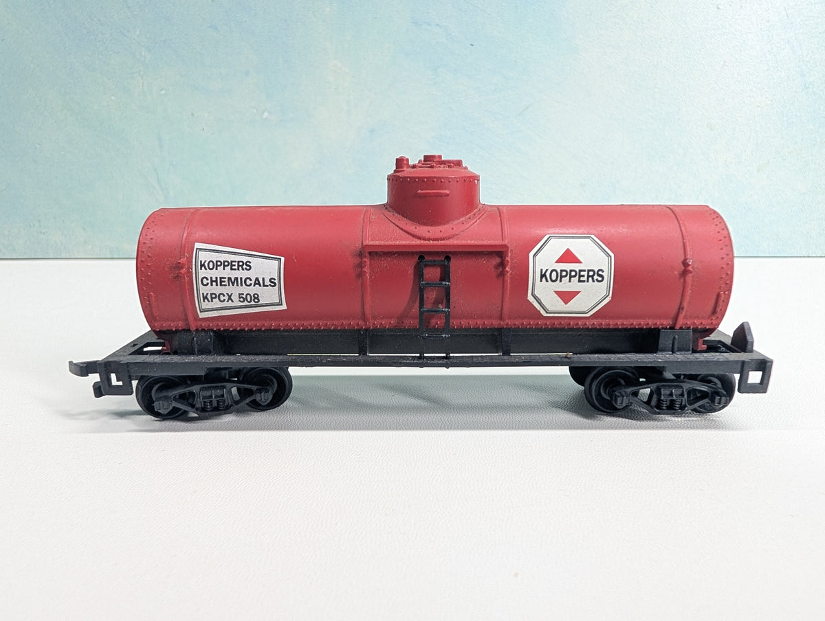 USED Life-Like HO Scale Single Dome Tank Car Koppers KPCX #508