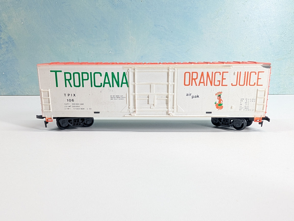 USED Life-Like HO Scale 50' SD Box Car Tropicana TPIX #106
