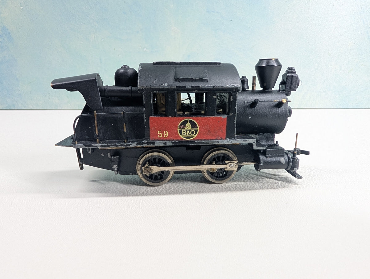 USED HO Scale Tokyo 0-4-0 Brass Camelback Baltimore and Ohio B&O #59 Tested! DC