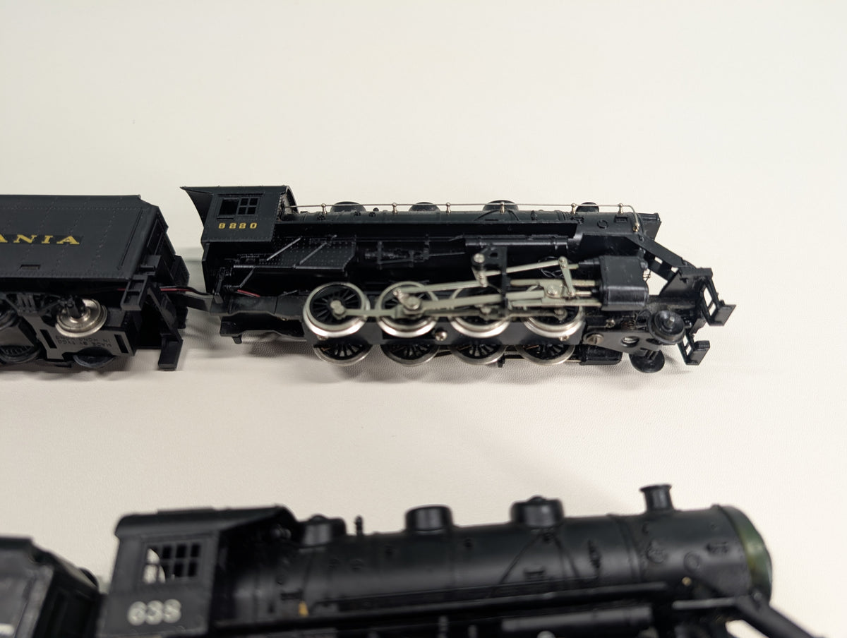 USED Tyco HO Scale Steam Locomotives, Chattanooga & Pennsylvania Parts/Repairs DC (2 pcs)