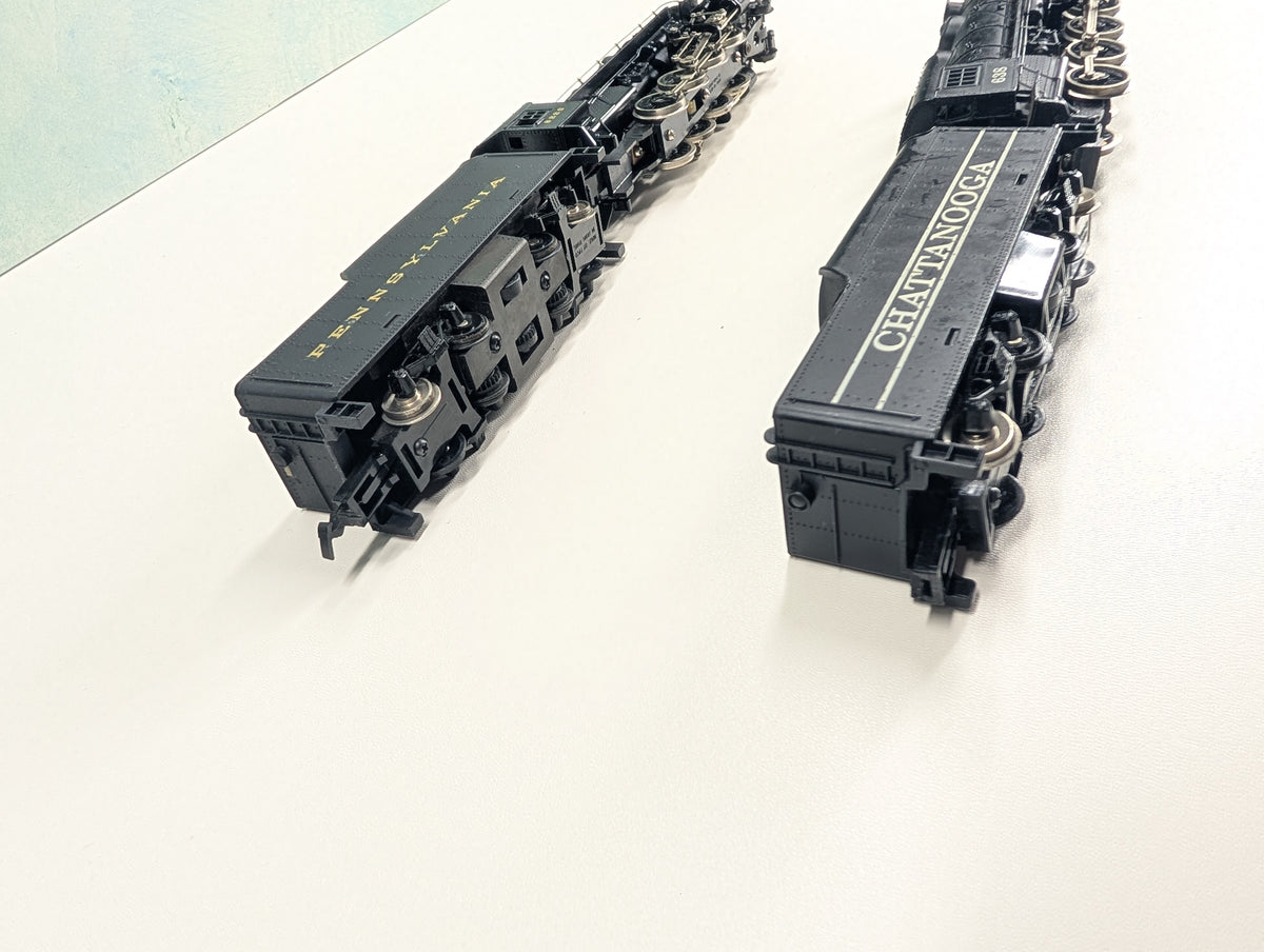 USED Tyco HO Scale Steam Locomotives, Chattanooga & Pennsylvania Parts/Repairs DC (2 pcs)