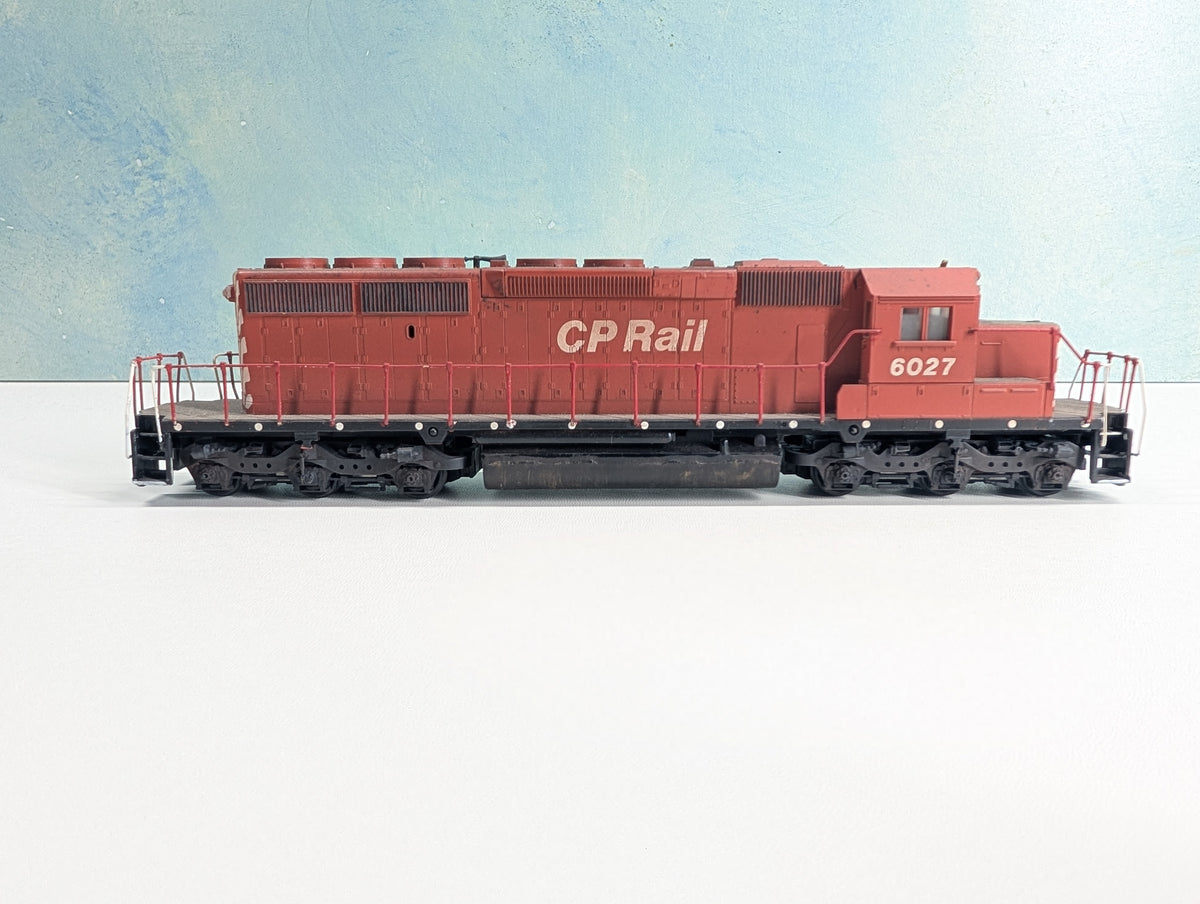 USED Athearn HO Scale SD40-2 Diesel Locomotive Canadian Pacific CP #6027 Weathered Non-Powered