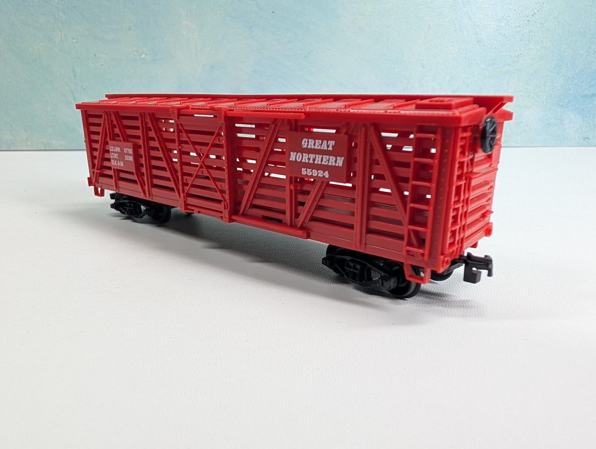 USED Life-Like HO Scale Cattle Stock Car Great Northern GN #55924