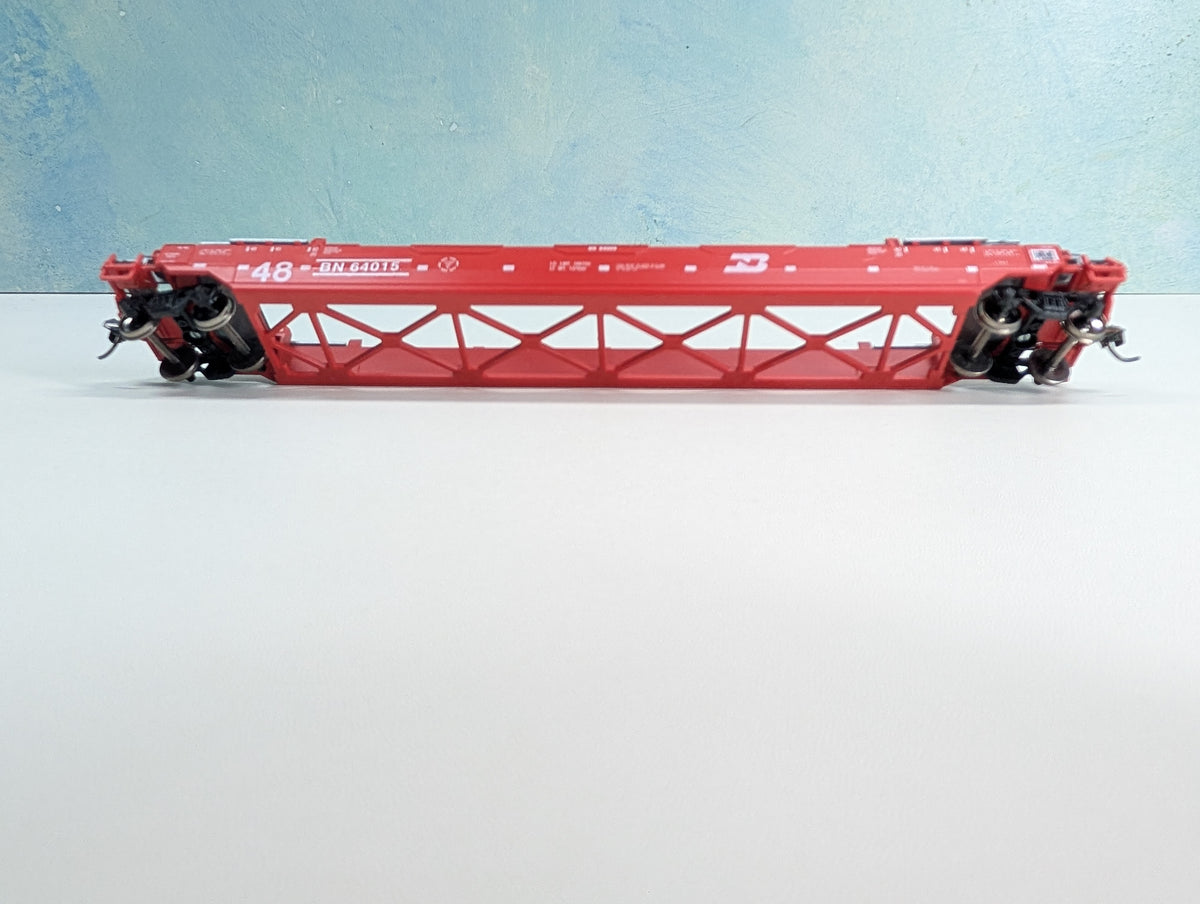 USED HO Scale Gunderson Husky Stack Burlington Northern BN #64015 Metal Wheels