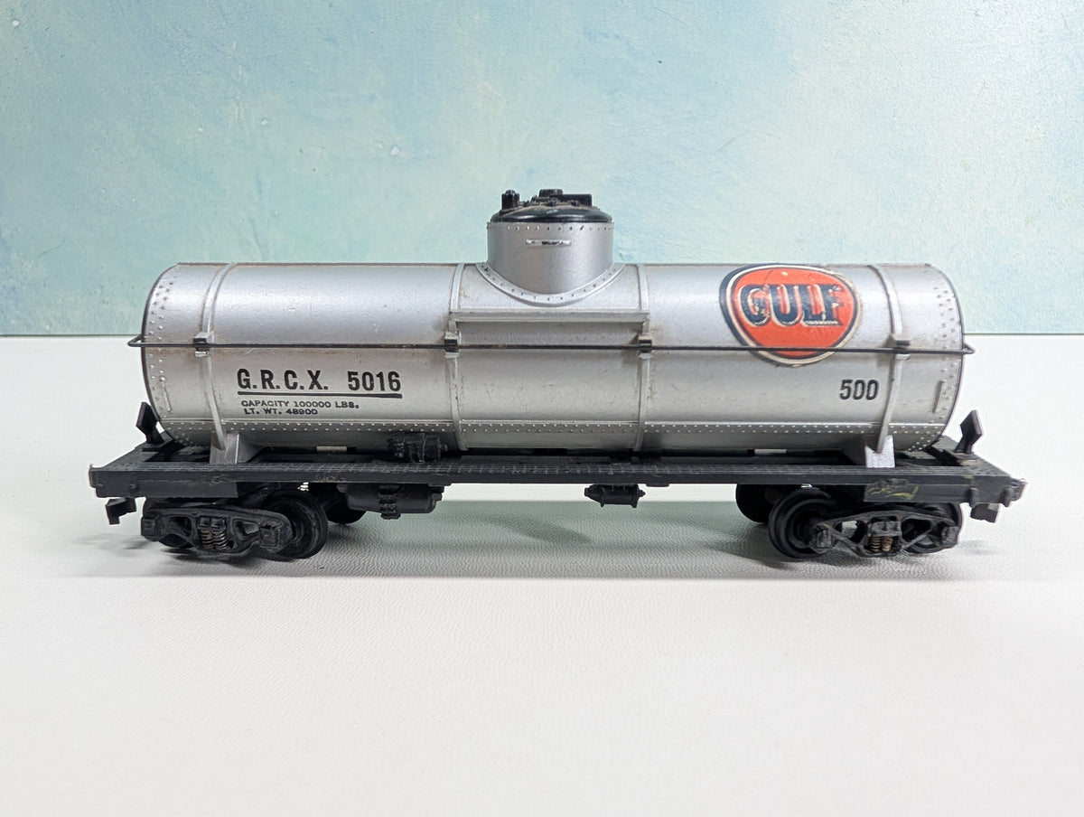 USED Varney HO Scale Single Dome Tank Car Gulf GRCX #5016