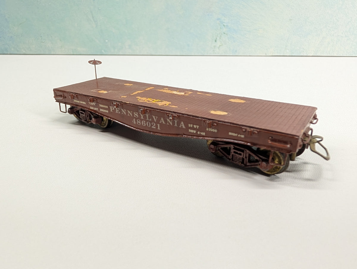 USED HO Scale 30' Flat Car Pennsylvania PRR #486021