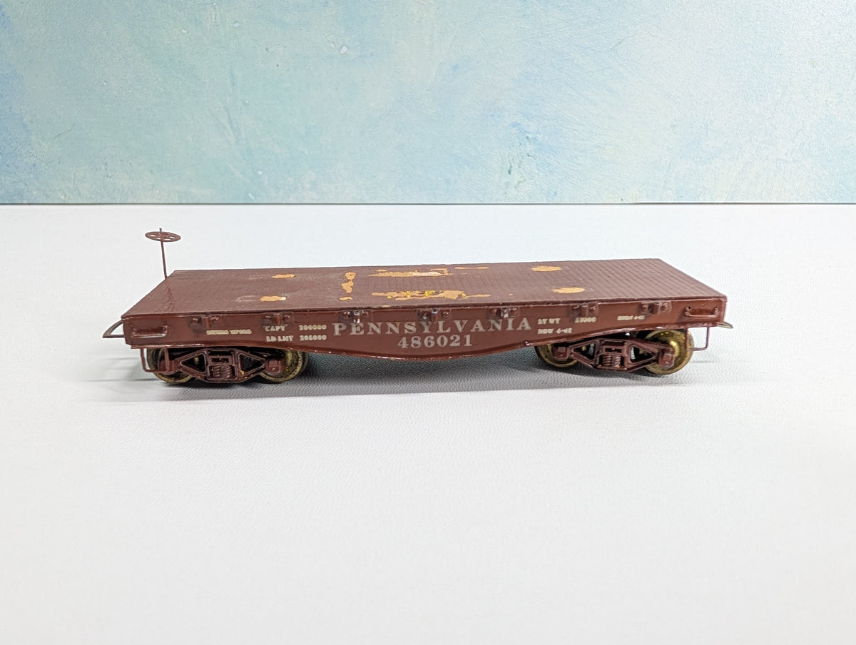 USED HO Scale 30' Flat Car Pennsylvania PRR #486021