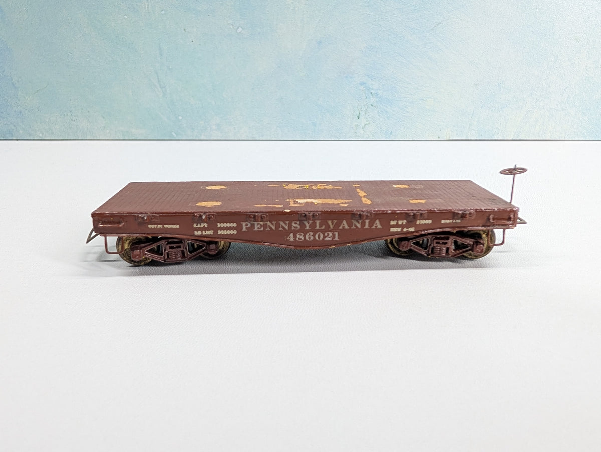 USED HO Scale 30' Flat Car Pennsylvania PRR #486021