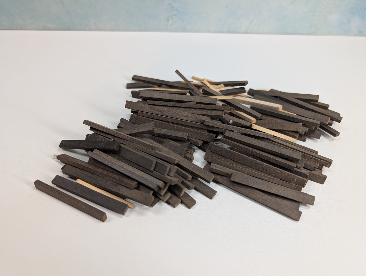 USED HO Scale Lot of Custom Wooden Railroad Ties and other Wood Pieces
